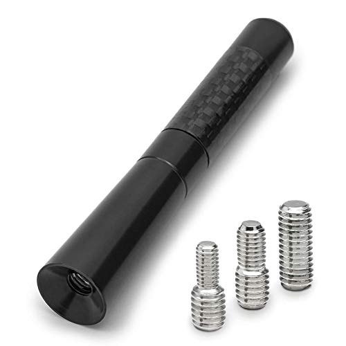 Universal 9cm Auto Kurz Stab Dach Antenne Radio Carbon Design KFZ PKW von Adapter Universe
