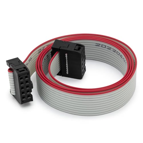 Adapter Universe Verbindungskabel IDC 2x5 Flachbandkabel Buchse 10-Polig Kabel 60cm AVR JTAG Pfostenbuchsen von Adapter Universe