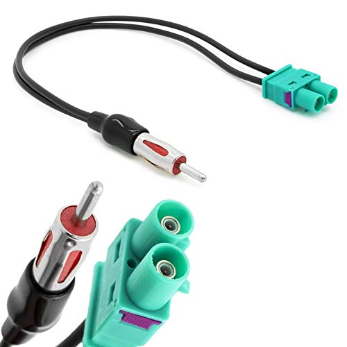 Auto Radio Antenne Doppel Fakra (Z) auf DIN ISO Adapter Stecker für Audi VW Volvo Seat Skoda von Adapter Universe