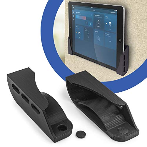Tablet Handy Wandhalterung Smarthome Halter Universal für iPad iPhone Samsung Schwarz von Adapter Universe