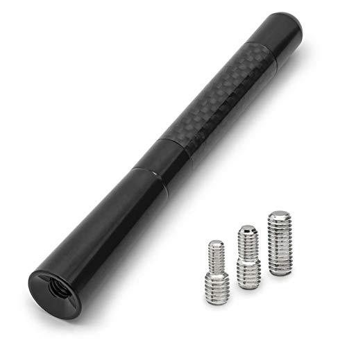 Universal 12cm Auto Kurz Stab Dach Antenne Radio Carbon Design KFZ PKW von Adapter Universe