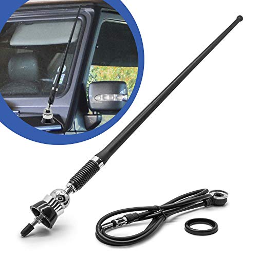 Universal RMA 305 DIN Auto Stab Gummi Chrom Flex Dach Antenne Radio AM FM von Adapter Universe