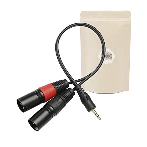 1 x Kabel Klinkenstecker 3,5 mm männlich auf 2 x XLR männlich, Stereo-Audio-Adapter, Mini-Klinkenstecker. 1 x Kabel Klinkenstecker 3,5 mm männlich auf 2 x XLR männlich, Stereo-Audio-Adapter, Mini-Klinkenstecker. von Adaptout