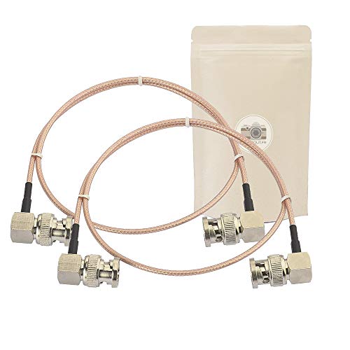 2 x Kabel 3G SDI 50 cm Winkel 90 Grad 90 Grad RG179 unterstützt HD-SDI 3G SDI 4K 8K 75 Ohm. von Adaptout