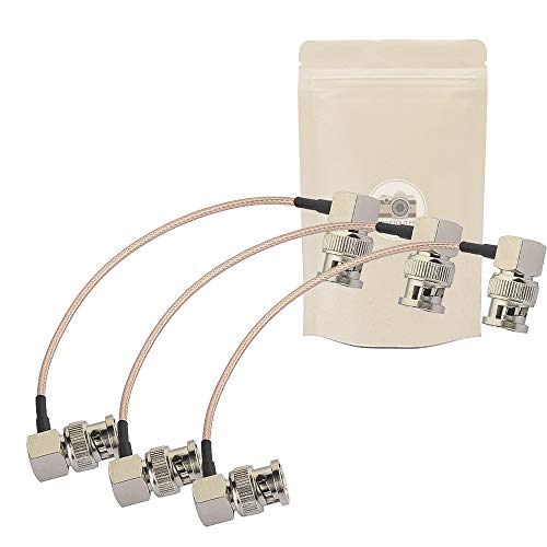 3 x 3G SDI BNC auf RCA Kabel 20 cm mit Winkelwinkel RG179 unterstützt HD-SDI 3G SDI BNC auf RCA 4K 8K 75 Ohm - Adaptout Französische Marke von Adaptout