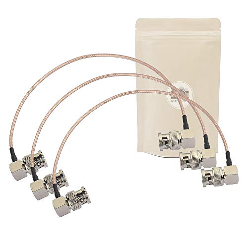 3 x Kabel 3G SDI 30 cm Winkel 90 Grad 90 Grad RG179 unterstützt HD-SDI 3G SDI 4K 8K 75 Ohm. von Adaptout