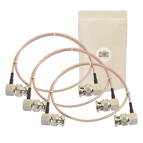 3 x Kabel 3G SDI 50 cm Winkel 90 Grad 90 Grad RG179 unterstützt HD-SDI 3G SDI 4K 8K 75 Ohm. von Adaptout