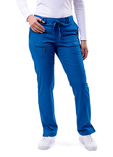 Adar Pro Damen Kittel - Medizinische Skinny Yoga Hose - P4100P - Royal Blue - L von Adar Uniforms