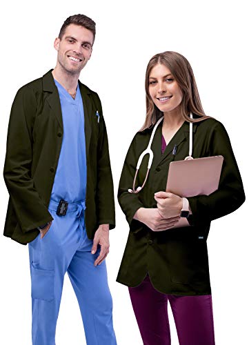 Adar Universal Unisex-Laborkittel - Klassischer 79 cm Arztkittel - 805 - Olive - XXS Adar Universal Unisex-Laborkittel - Klassischer 79 cm Arztkittel - 805 - Olive - XXS von Adar Uniforms