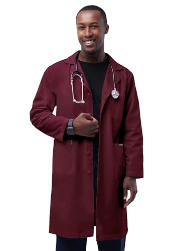 Adar Universal Unisex Laborkittel - Klassischer 99 cm Labormantel - 803 - Burgundy - Size 34 Adar Universal Unisex Laborkittel - Klassischer 99 cm Labormantel - 803 - Burgundy - Size 34 von Adar Uniforms