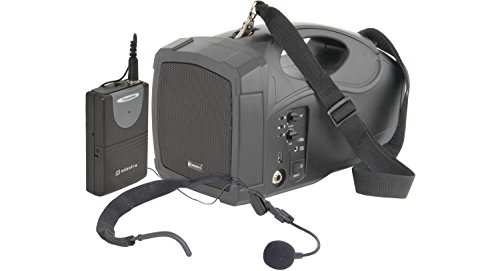Adastra H25 mobiles Megaphon-PA-System mit Nackenband und Mikrophon von Adastra