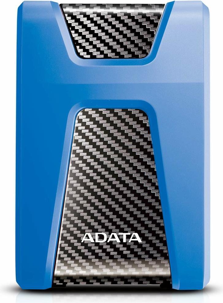 ADATA DashDrive Durable HD650 - Festplatte - 2 TB - extern (tragbar) - 2.5" (6.4 cm) - USB 3.1 - 256-Bit-AES - Blau von Adata