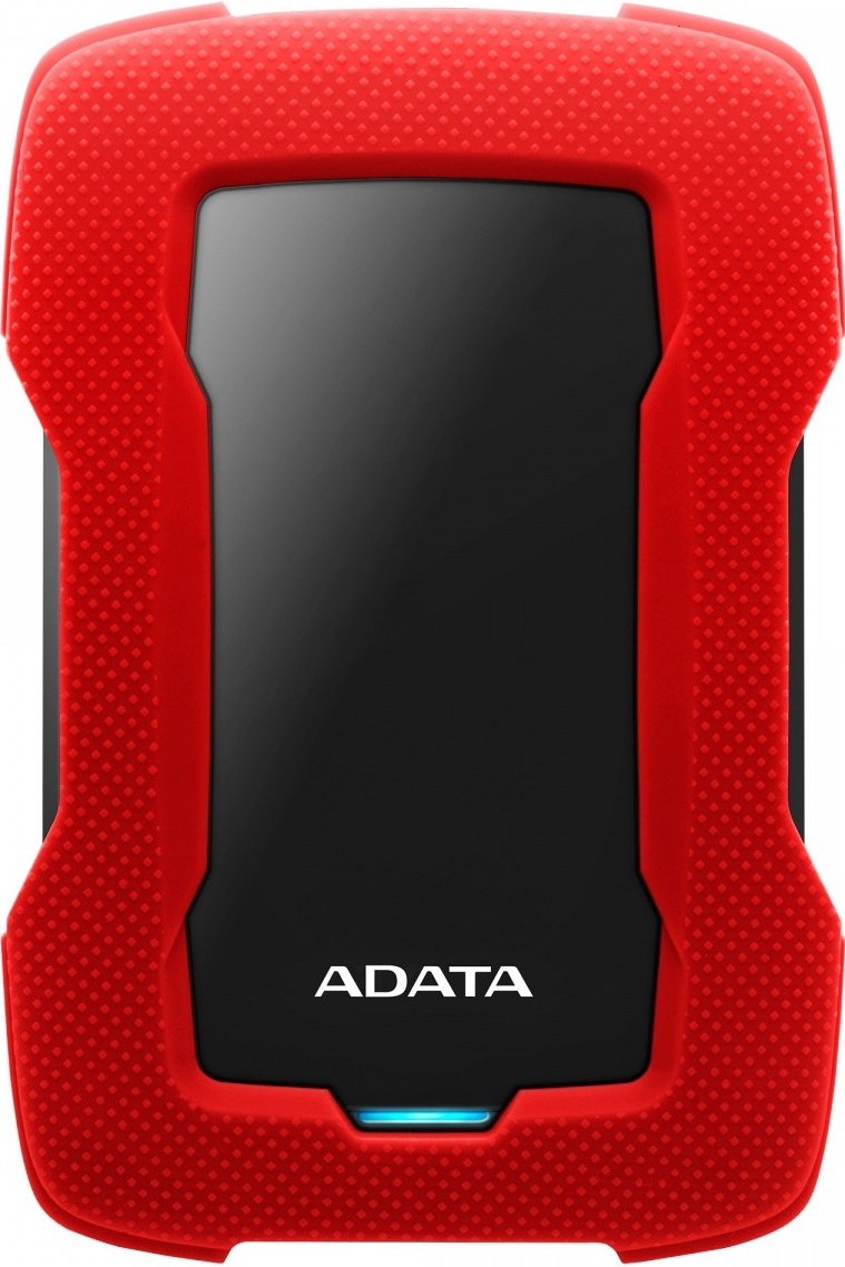 ADATA HD330 - Festplatte - 1 TB - extern (tragbar) - USB 3.1 - 256-Bit-AES - Rot von Adata