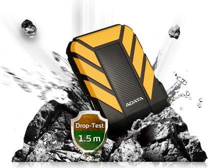 ADATA HD710P - Festplatte - 1 TB - extern (tragbar) - 2.5" (6.4 cm) - USB 3.1 - Gelb von Adata