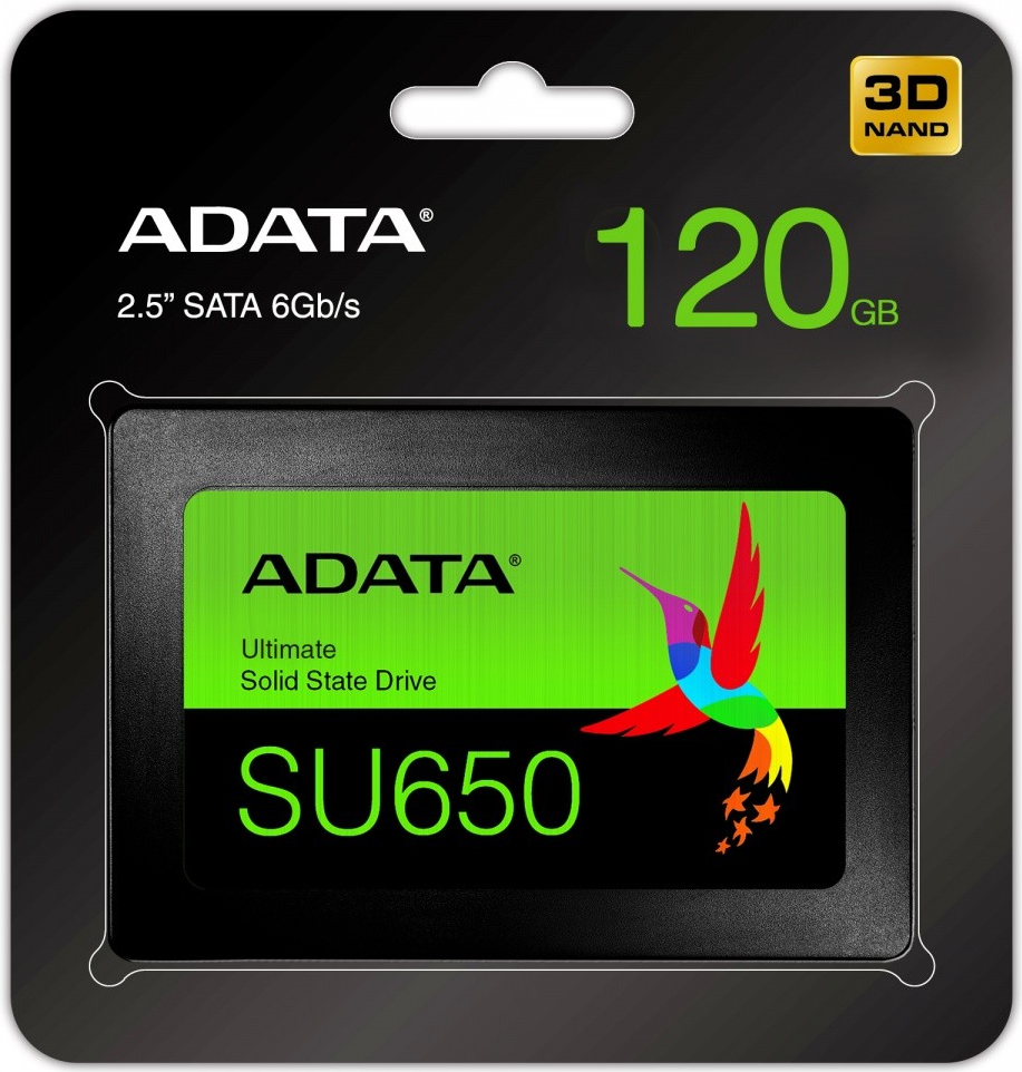 ADATA Ultimate SU650 - SSD - 120GB - intern - 2.5" (6,4 cm) - SATA 6Gb/s (ASU650SS-120GT-R) von Adata