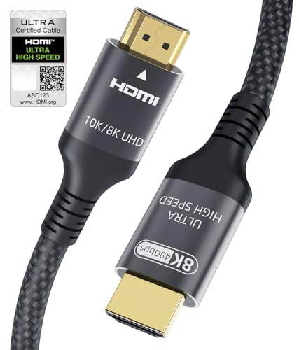 Adauxter 10K 8K HDMI 2.1 Kabel 1.5M, Zertifiziert 48Gbps Ultra High Speed HDMI Kabel mit Ethernet 4K 240Hz 165Hz 144Hz 120Hz 8K 60Hz eARC HDCP2.3 HDR10+ PC Laptop TV Monitor Projektor PS5 X-Box Adauxter 10K 8K HDMI 2.1 Kabel 1.5M, Zertifiziert 48Gbps Ultra High Speed HDMI Kabel mit Ethernet 4K 240Hz 165Hz 144Hz 120Hz 8K 60Hz eARC HDCP2.3 HDR10+ PC Laptop TV Monitor Projektor PS5 X-Box von Adauxter