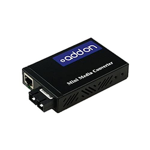 AddOn Mini-Medienkonverter (10/100Base-TX(RJ-45) auf 100Base-FX (SC) MMF, 1310 nm, 2 km von Add-On Computer Products