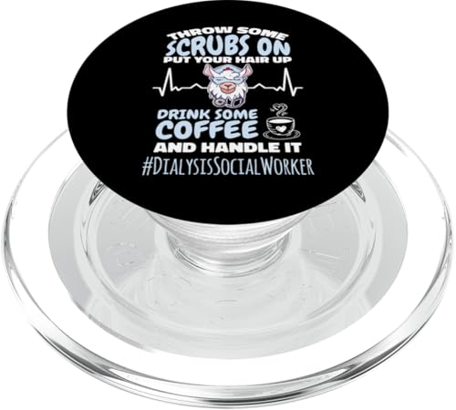 Dialyse-Sozialarbeiter werfen einige Peelings auf und handhaben es PopSockets PopGrip für MagSafe Dialyse-Sozialarbeiter werfen einige Peelings auf und handhaben es PopSockets PopGrip für MagSafe von Addictive Designs Medical Merch