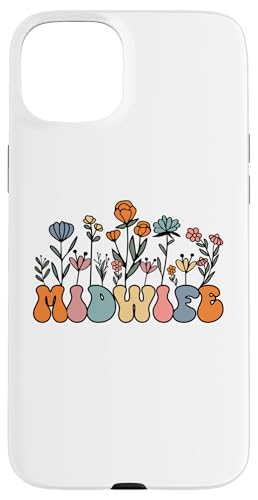Hebamme Wildblumen, Vintage Retro Floral Doula Hülle für iPhone 15 Plus Hebamme Wildblumen, Vintage Retro Floral Doula Hülle für iPhone 15 Plus von Addictive Designs Medical Merch