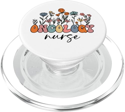 Onkologie Krankenschwester Wildblumen, Vintage Retro Onkologie Krankenschwester PopSockets PopGrip für MagSafe Onkologie Krankenschwester Wildblumen, Vintage Retro Onkologie Krankenschwester PopSockets PopGrip für MagSafe von Addictive Designs Medical Merch