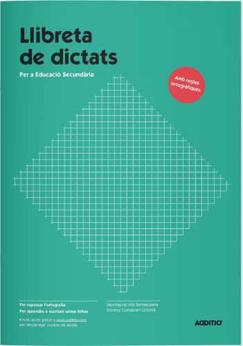 ADDITIO - Diktierbuch Sekundär | Größe 17 x 24 cm | Ökologisches Papier | Katalanisch | Einband grün von Additio