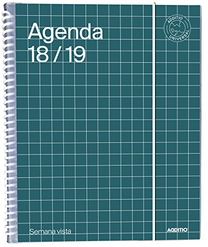 Additio a142-sv – Agenda Universal 2018 – 19 Woche Vista, Grün von Additio