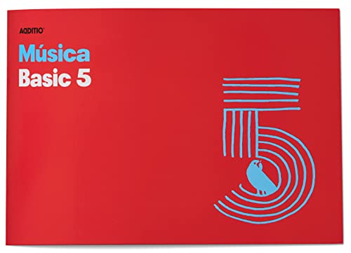 Notenheft Basic 5 Notenblätter 16 mm - rot von Additio