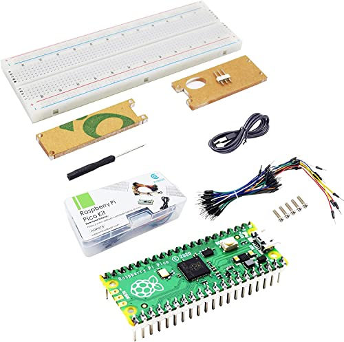 Adeept Raspberry Pi Pico Starter Kit Pico Microcontroller Board mit Pre-soldered Headers Based On Raspberry Pi RP2040 +Breadboard + Protective Acrylic Case + Jumper Wires Adeept Raspberry Pi Pico Starter Kit Pico Microcontroller Board mit Pre-soldered Headers Based On Raspberry Pi RP2040 +Breadboard + Protective Acrylic Case + Jumper Wires von Adeept