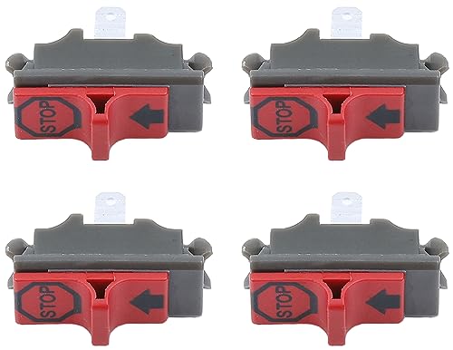 4 Stück Ein-/Ausschalter für Husqvarna 61 365 372XP 385XP 390XP Kettensäge, ADEFOL Stoppschalter Zubehör Start/Stopp Schalter Motorsäge Ein/Aus-Schaltern Ersatzteile Kit von Adefol