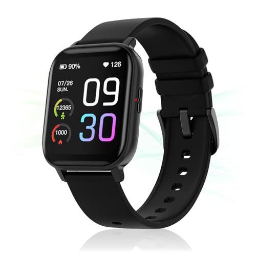 Adelagnes Smartwatch mit Touchscreen Smart Watch, 110+ Sportmodi Sportuhr, Fitnessuhr mit Herzfrequenz Schlafmonitor Schrittzähler, IP68 Wasserdicht Uhr, Message Reminder, für Android iOS von Adelagnes
