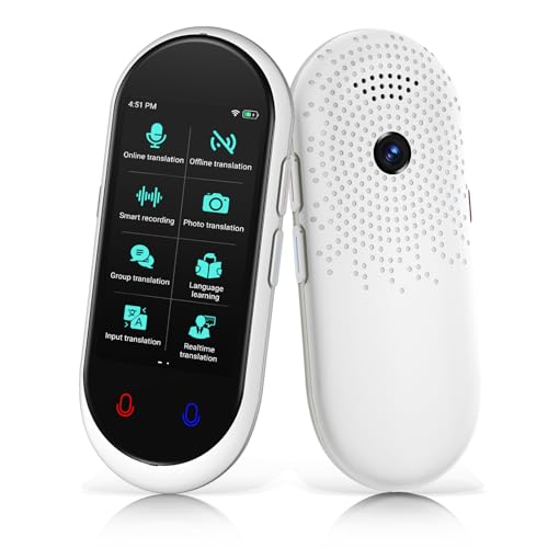Adelagnes Z8 Sprachübersetzer Gerät,Übersetzungsgerät mit Sprachausgabe Translator,Echtzeit 138 Sprachen und Akzente mit WiFi/Offline/Foto Unterstützung für Reisen,Lernen und Business,Weiß Adelagnes Z8 Sprachübersetzer Gerät,Übersetzungsgerät mit Sprachausgabe Translator,Echtzeit 138 Sprachen und Akzente mit WiFi/Offline/Foto Unterstützung für Reisen,Lernen und Business,Weiß von Adelagnes