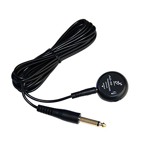Adeline ad-35 Mini Piezo-Tonabnehmer Kontakt Mikrofon Wandler mit 3 Meter Kabel für Akustik Klassik Folk-Gitarre von Adeline