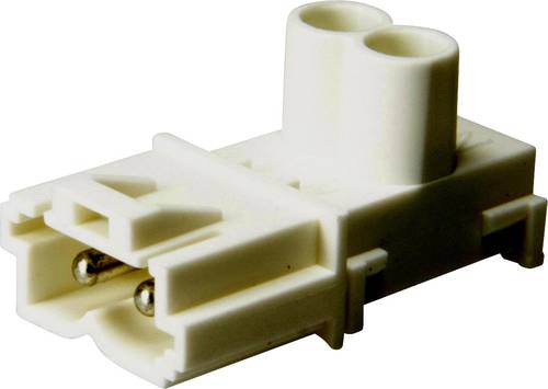 Adels-Contact 12711 Netz-Steckverbinder Stecker, gerade Gesamtpolzahl: 2 16A Weiß 200St. von Adels-Contact