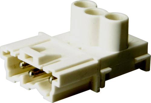Adels-Contact 12716 Netz-Steckverbinder Stecker, gerade Gesamtpolzahl: 3 + PE 16A Weiß 200St. von Adels-Contact