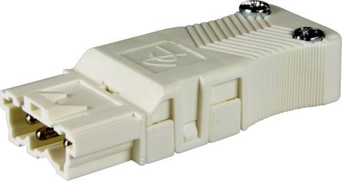 Adels-Contact 12753 Netz-Steckverbinder Stecker, gerade Gesamtpolzahl: 3 + PE 16A Weiß 200St. von Adels-Contact