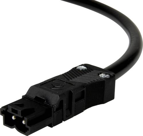 Adels-Contact 14816210 Netz-Anschlusskabel offene Kabelenden - Netz-Stecker Gesamtpolzahl: 2 Schwarz von Adels-Contact