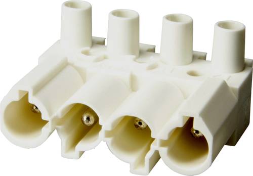 Adels-Contact 162054 Netz-Steckverbinder Stecker, gerade Gesamtpolzahl: 4 + PE 20A Weiß 150St. von Adels-Contact