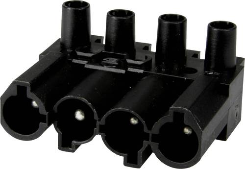 Adels-Contact 162064 Netz-Steckverbinder Stecker, gerade Gesamtpolzahl: 4 + PE 20A Schwarz 150St. von Adels-Contact