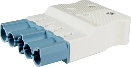 Adels-Contact 23920 Netz-Steckverbinder Stecker, gerade Gesamtpolzahl: 5 + PE 20A Pastell-Blau 100St von Adels-Contact