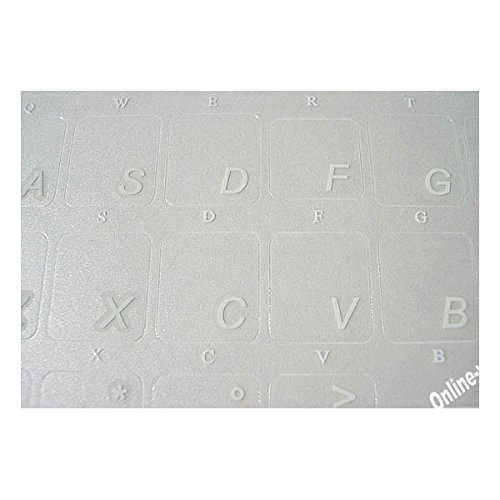 adesivitastiera. IT – Aufkleber Buchstaben Tastatur italienisch Boden transparent weiße Buchstaben von AdesiviTastiera.it