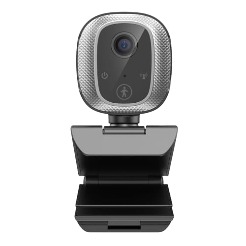 Adesso CyberTrack M1 1080P HD H.264 Fixed Focus USB Webcam mit 305° Bewegungsverfolgung, integriertem Mikrofon und Stativhalterung von Adesso