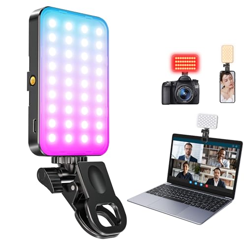 106 LED Videolicht, 3000-7000K 44 RGB-Modi Dimmbare Handylicht für Selfie/Make-up/Vlogs/Videoanrufe/Fotografie/Streaming, Rechargeable Akkus Handy Licht für Phone, iPhone, Android, iPad, Laptop 106 LED Videolicht, 3000-7000K 44 RGB-Modi Dimmbare Handylicht für Selfie/Make-up/Vlogs/Videoanrufe/Fotografie/Streaming, Rechargeable Akkus Handy Licht für Phone, iPhone, Android, iPad, Laptop von Adewalk