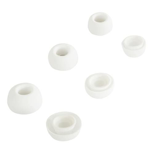 Adhiper 3 Paar Ohrstöpsel/Eartips(S/M/L) für Airpods Pro/Pro 2 Bluetooth-In-Ear-Kopfhörer mit Filter,Weiche Silikon-Ohrstöpsel für Komfort und Optimale Klangqualität(Weiß) von Adhiper
