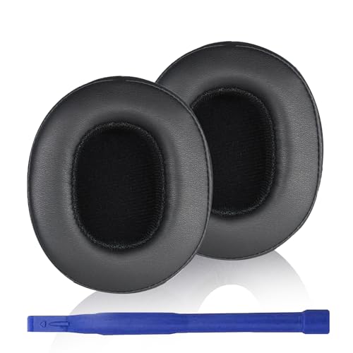 Adhiper Crusher Evo Ersatz-Ohrpolster, kompatibel mit Skullcandy Crusher Wireless/ANC/Evo/360 & Hesh ANC/Evo/3 & Venue ANC Kopfhörern (schwarz) von Adhiper