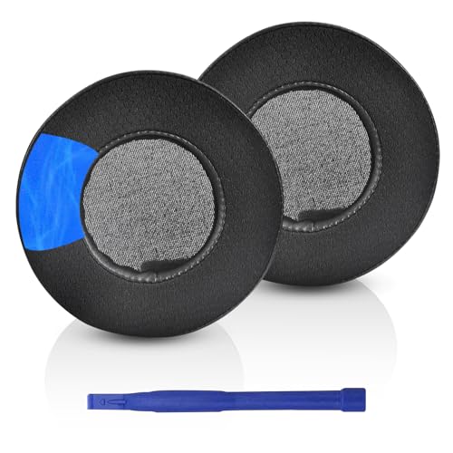 Adhiper DT770PRO Ohrpolster kompatibel mit Beyerdynamic DT990pro/DT880pro/DT770pro/DT990/DT880/DT770, Kopfhörer mit Mesh-Leder und Eisgel-Material, Ersatz-Ohrpolster (Schwarz/Gel) von Adhiper