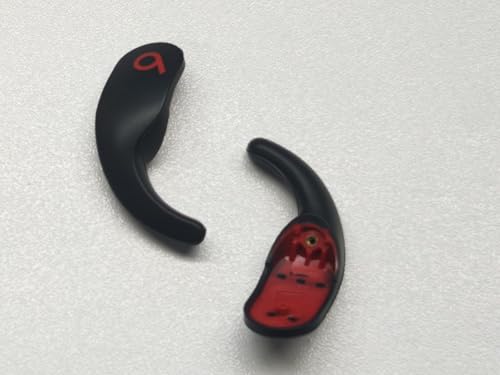 Adhiper Ersatz-Ohrbügel für Beats Fit Pro Ohrhörer, [links und rechts], Silikon-Reparaturteile, passend für Pro-Ohrflügel, Schwarz, 1 Paar von Adhiper