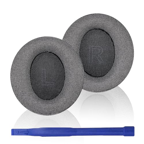 Adhiper Ersatz-Ohrpolster für Anker Soundcore Life Q30 / Q35 Kopfhörer, langlebig, verbessertes Leinen, Q30/Q35, Ersatz-Ohrpolster mit weichem Memory-Schaum (grau) von Adhiper