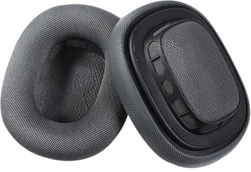 Adhiper Ersatz-Ohrpolster für Apple Airpods Max Kopfhörer, Netzstoff, Ohrpolster für Airpods Max Kopfhörer, weicher Memory-Schaum, Space Grey Adhiper Ersatz-Ohrpolster für Apple Airpods Max Kopfhörer, Netzstoff, Ohrpolster für Airpods Max Kopfhörer, weicher Memory-Schaum, Space Grey von Adhiper