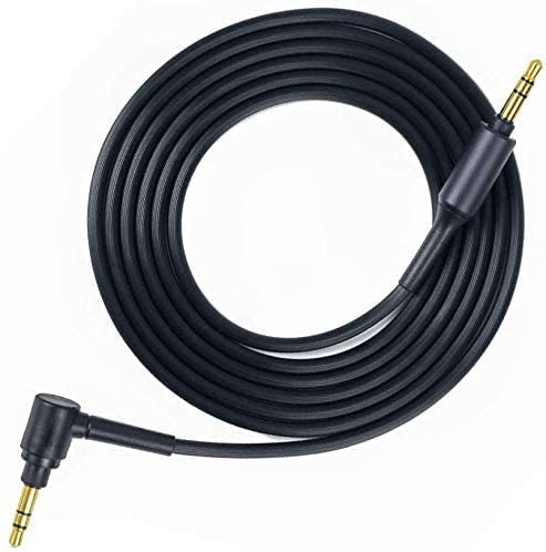 Adhiper - Ersatzkabel für Audiokabel kompatibel mit Sony MDR-100ABN / MDR-XB950B1 / MDR-1000X / MDR-1ADAC / wh-1000xm3 Ersatz-Audiokabel für kabellose Kopfhörer (150cm / schwarz) von Adhiper