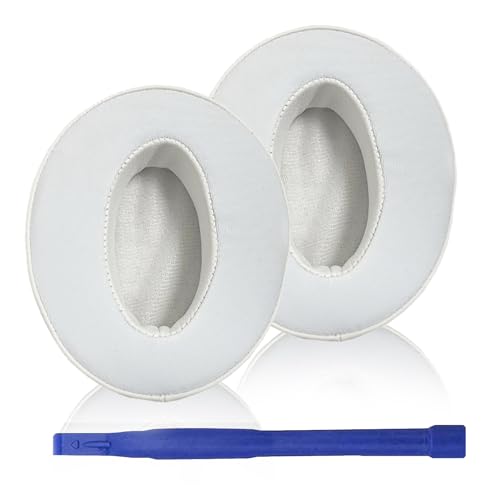Adhiper HD450BT Ohrpolster Kompatibel mit Sennheiser HD 450BT, HD 4.50BT, HD 4.50BTNC, HD 4.40BT, HD 350BT, HD 4.30G Kopfhörer-Ohrpolster mit Kühlgel und Memory-Schaum (Weiß) von Adhiper